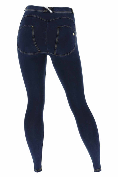 Curvy Dark Denim Yellow Stitch Mid Rise Ankle Length LAST SIZE CLEARANCE