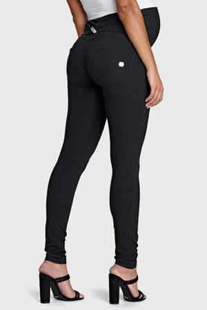 Black Maternity Trousers – Full Length – view 4