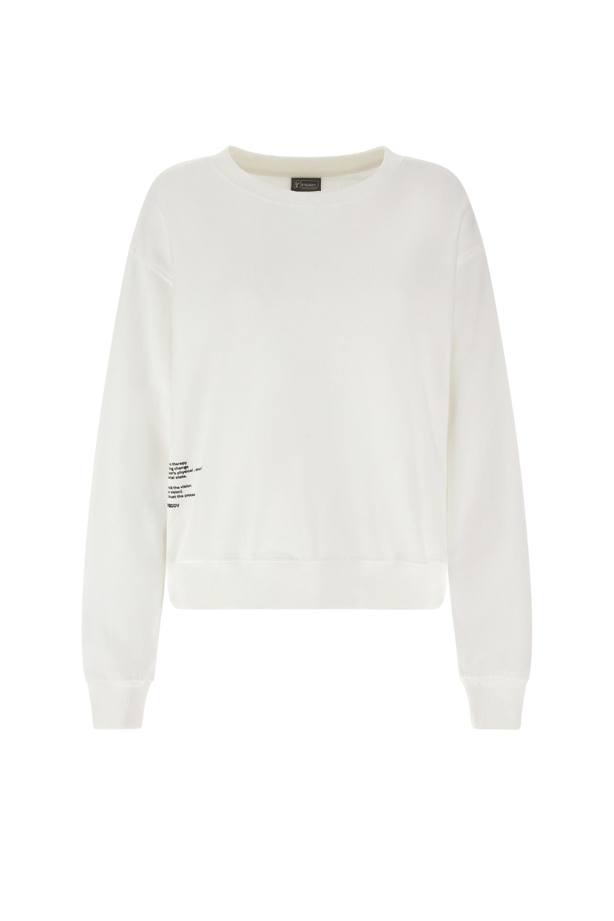 White Cropped Sweatshirt – view 2