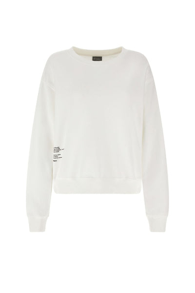 White Cropped Sweatshirt