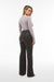 Black Flare Faux Leather Super High Waist Full Length