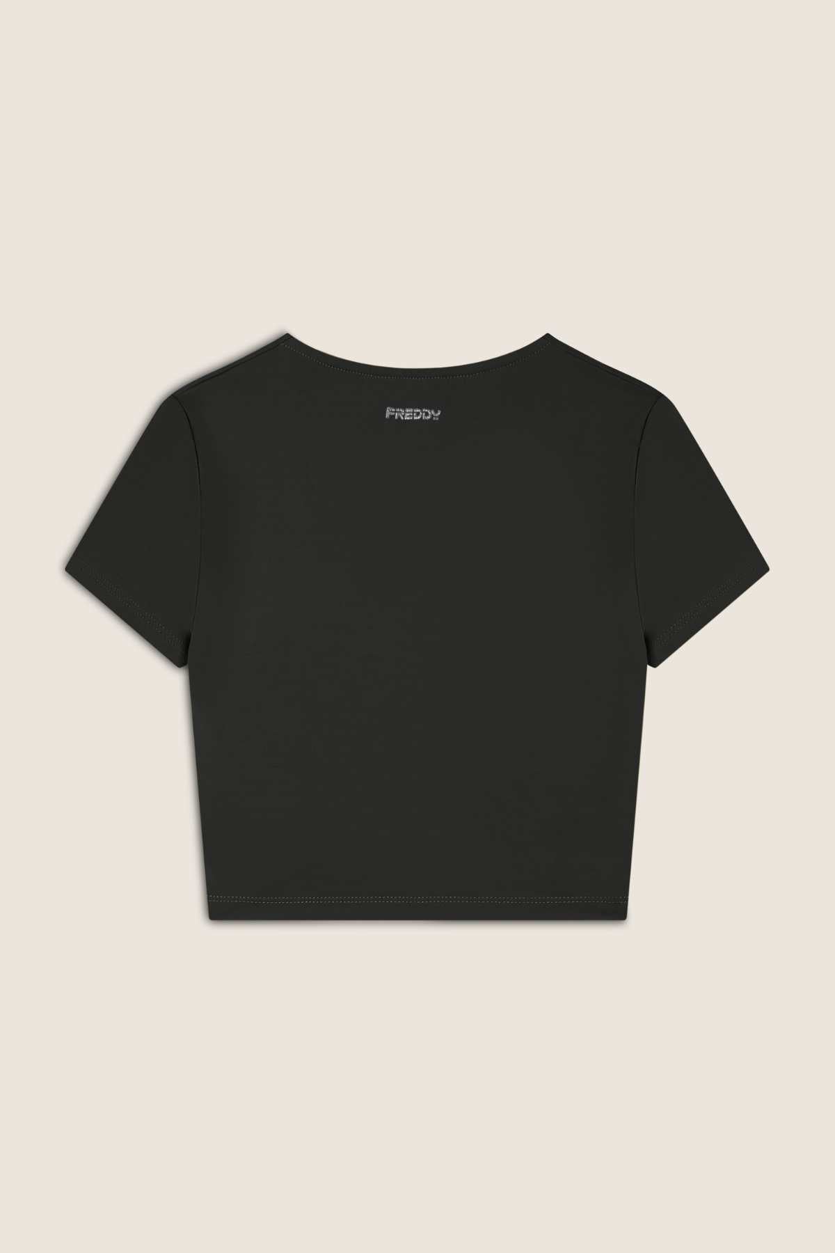 Active DIWO Fitness Crop To Black Twisted Detail – view 6