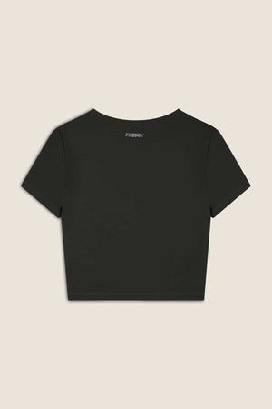 Active DIWO Fitness Crop To Black Twisted Detail – view 6