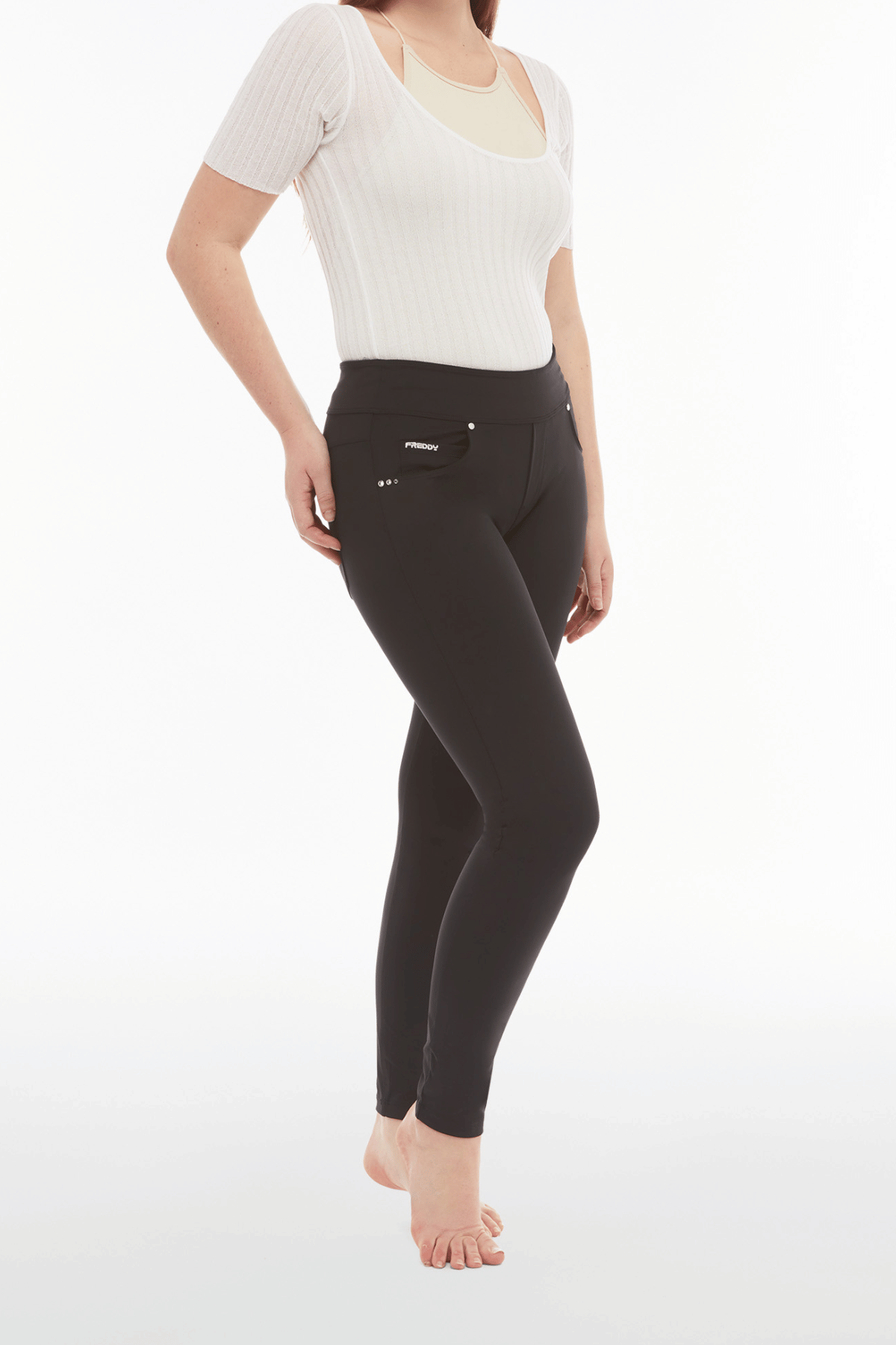 N.O.W Black Sculpting Jeggings – Mid Rise, 5 Pocket – view 2