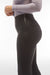 Black Flare Faux Leather Super High Waist Full Length