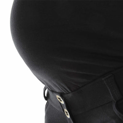 Maternity Skinny Black Cotton Pants