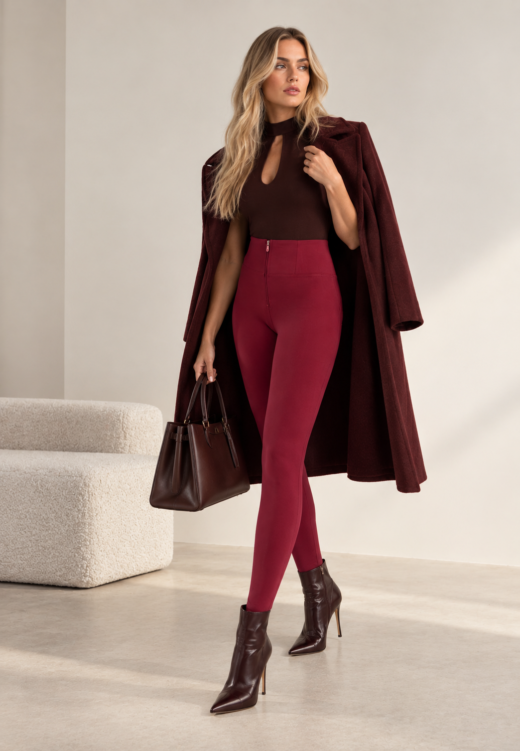 Mulberry Cotton High Waist Full Length