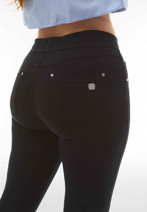 N.O.W Black 5 Pocket Skinny Trousers – Mid Rise, Full Length