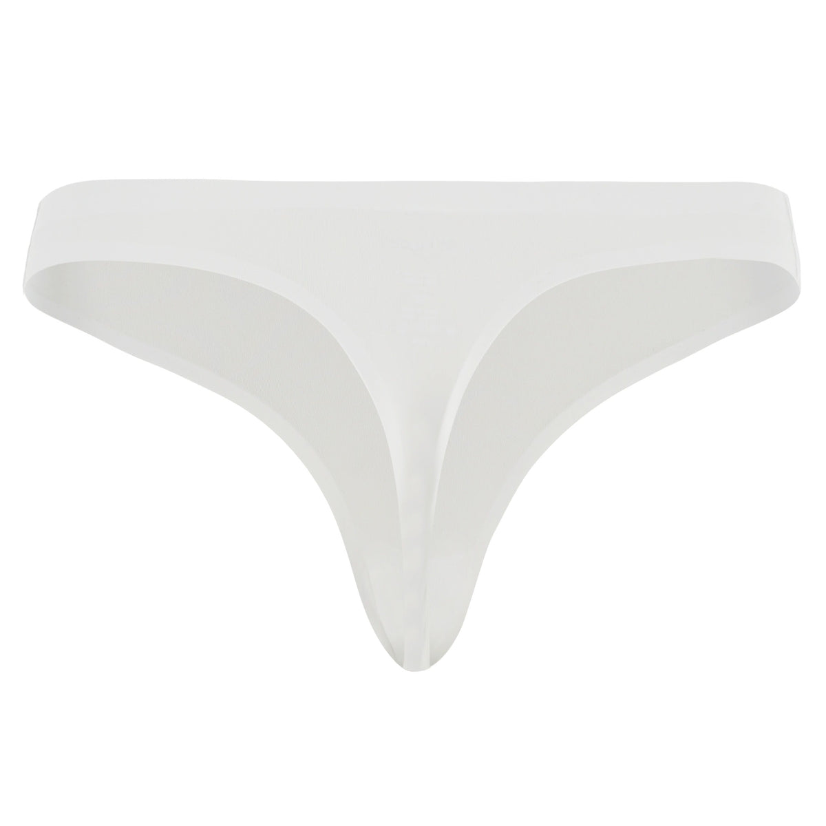 White Seamless Thong – Lightweight & Breathable Mid-Waist Fit – view 2