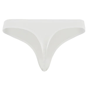 White Seamless Thong – Lightweight & Breathable Mid-Waist Fit – view 2