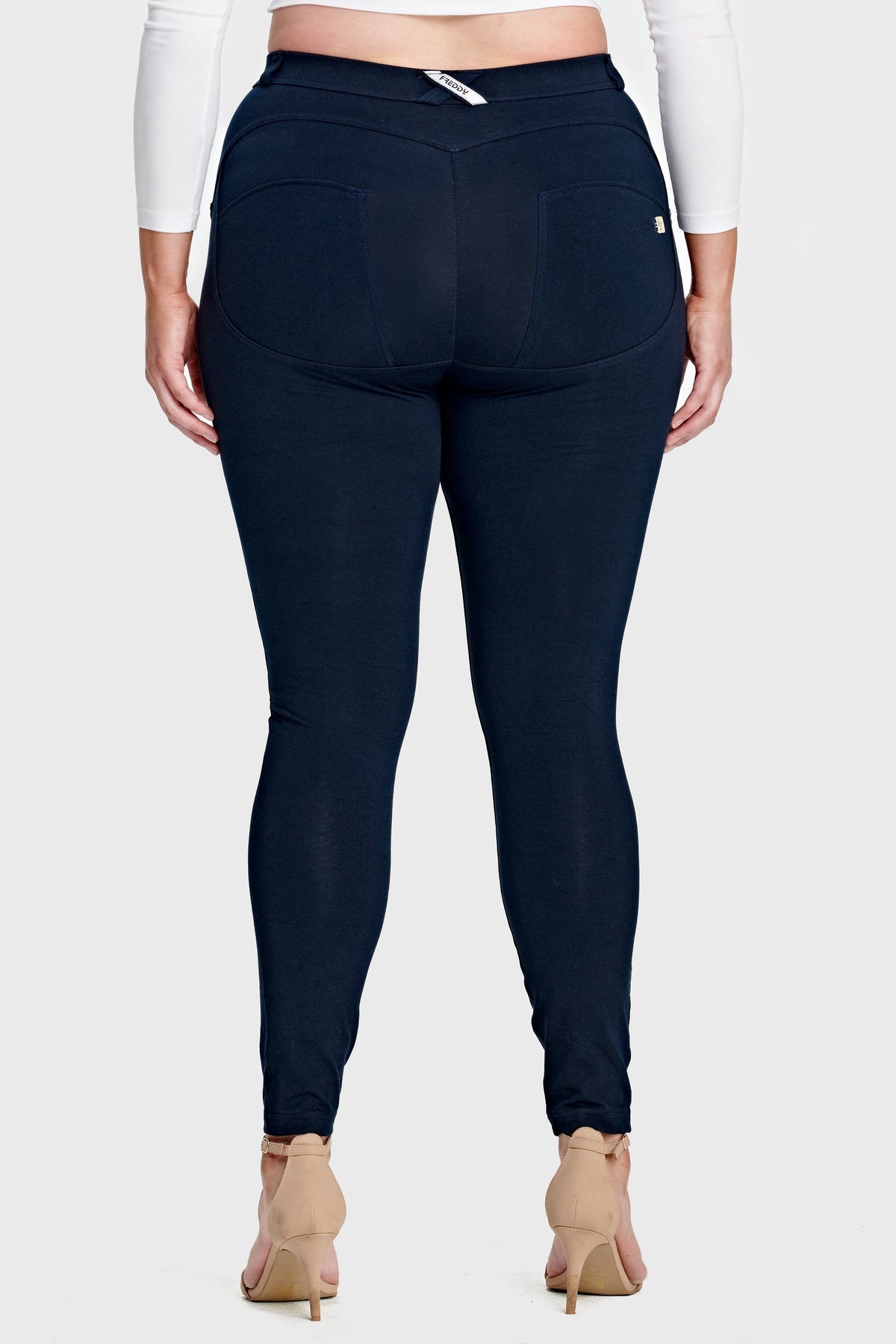 Navy Curvy Cotton Mid Rise Ankle Length – Last Sizes – view 6