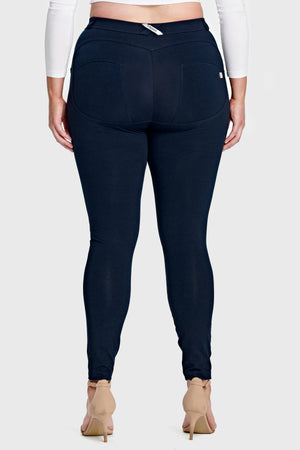 Navy Curvy Cotton Mid Rise Ankle Length – Last Sizes – view 6