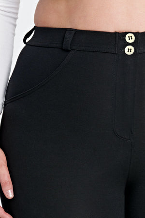 Black Hourglass Fit Skinny Trousers – Mid Rise, Full Length – view 11