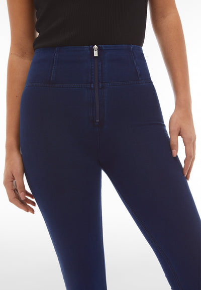 Dark Denim Blue Stitch High Waist Full Length- LAST SIZE CLEARANCE