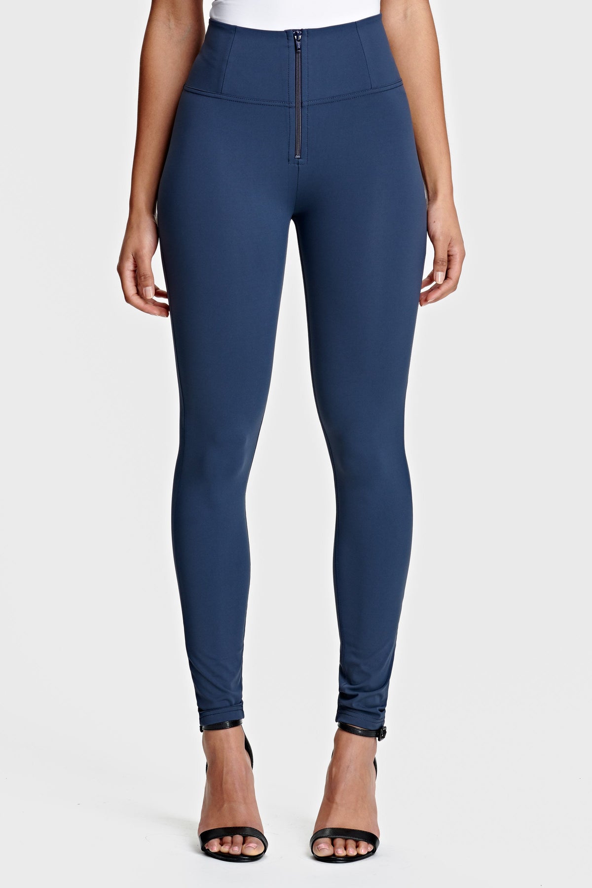 DIWO Pro Navy Sculpting Trousers – High Waist, Full Length – view 4