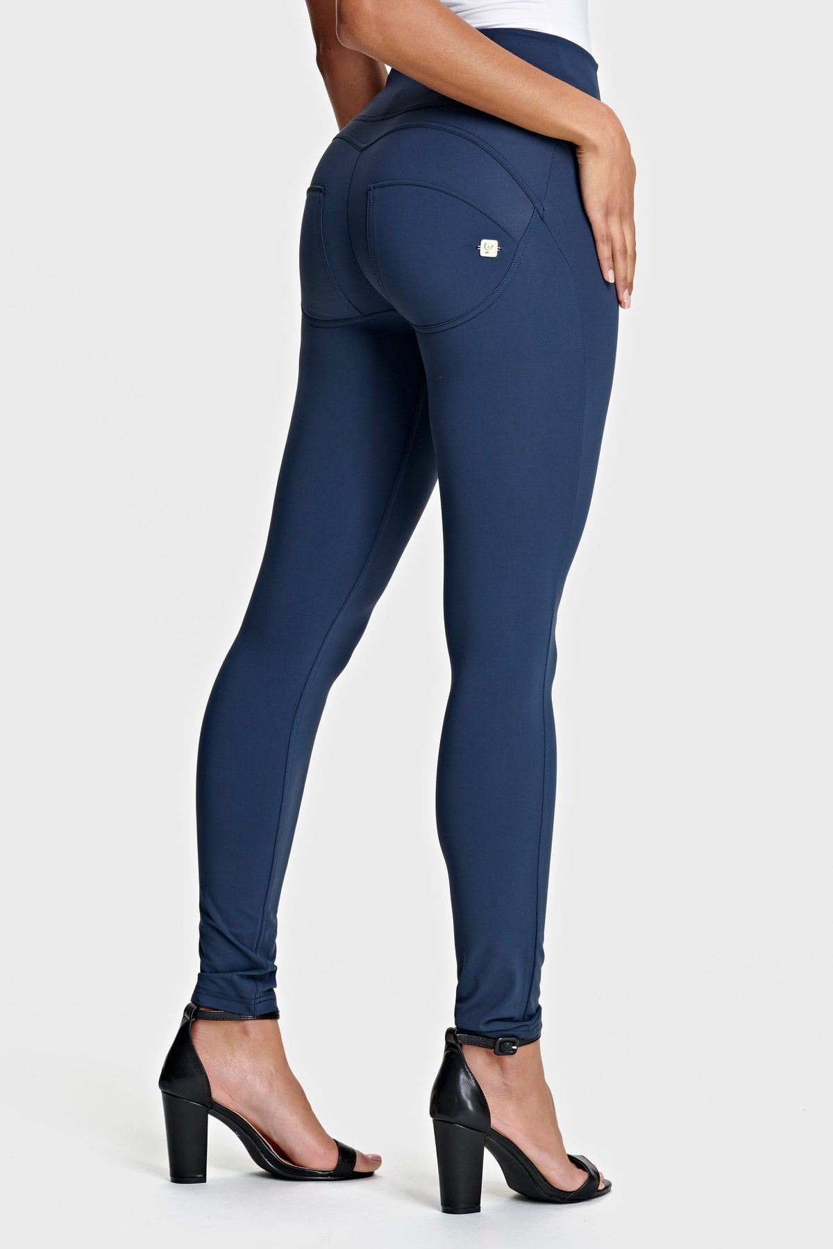 DIWO Pro Navy Sculpting Trousers – High Waist, Full Length – view 2