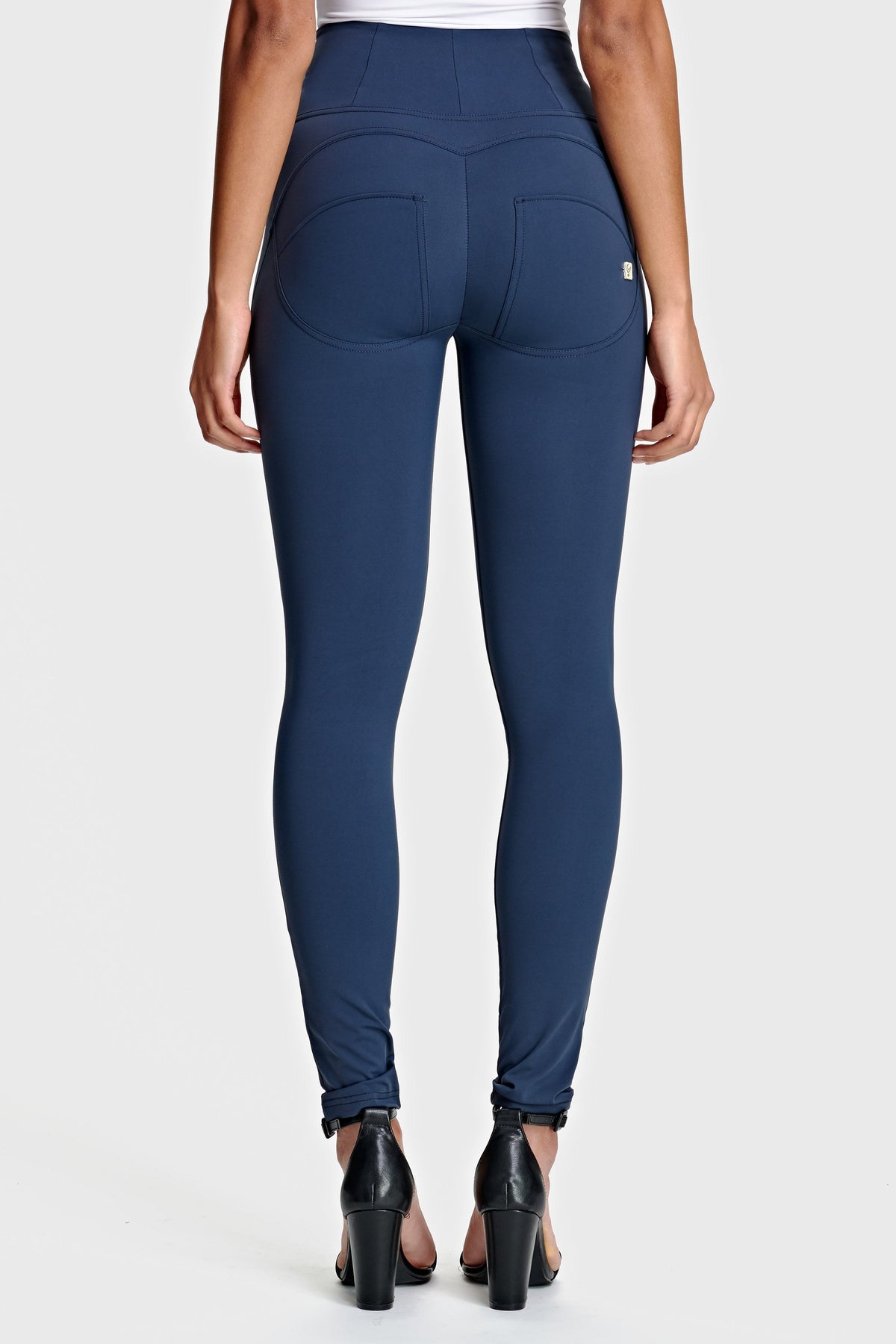 DIWO Pro Navy Sculpting Trousers – High Waist, Full Length – view 6