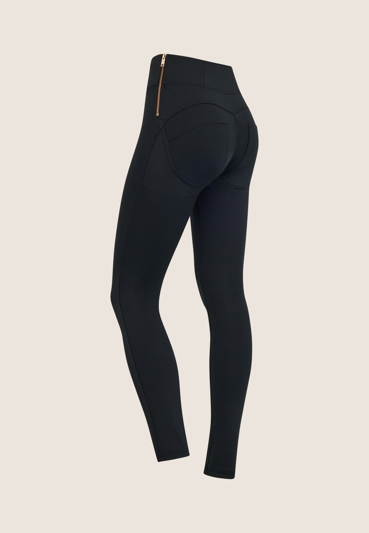 DIWO Pro Black Buckle Sculpting Trousers – High Waist, Full Length – view 3