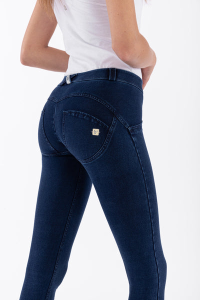 Denim Regular Rise Full Length with Blue Stitch