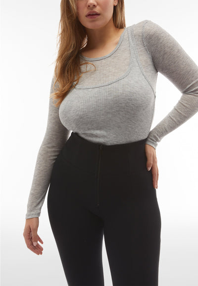 Black Higher Waist Full Length