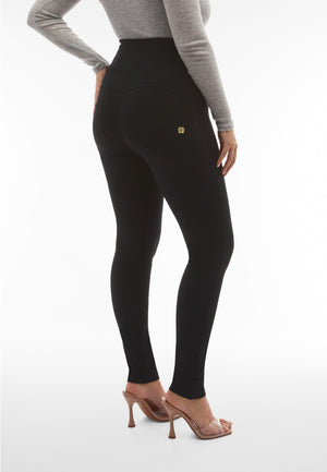 Black Skinny Shaping Trousers – Extra High Waist, Full Length – view 4