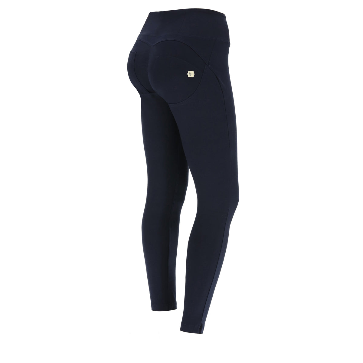 Navy Skinny Shaping Trousers – High Waist, Ankle Length – view 3