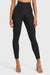 Super High-Rise Black Denim Pants with Front Pocket 7/8 Ankle Length