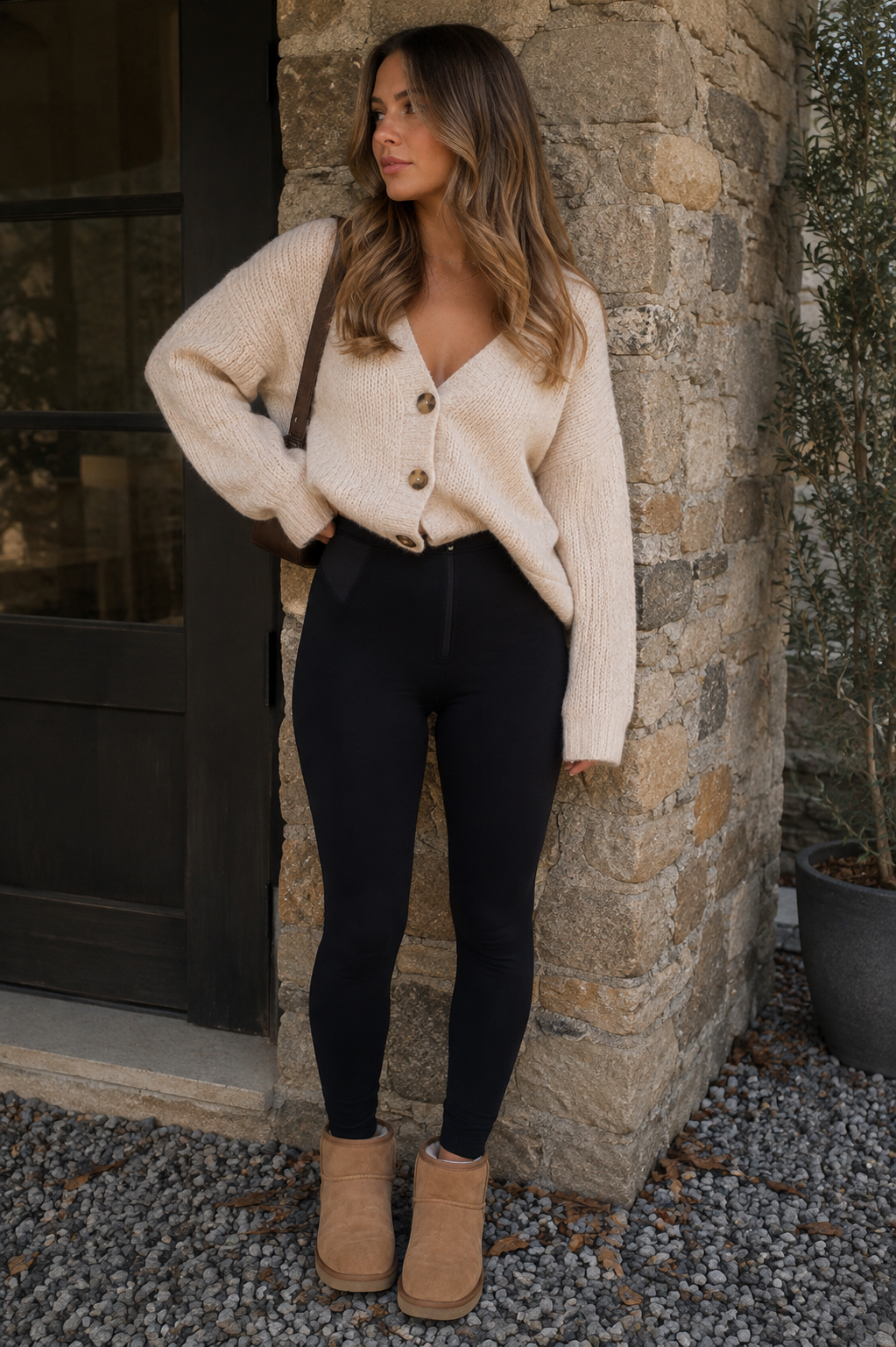 Black Contour Skinny Trousers – High Waist, Ankle Length