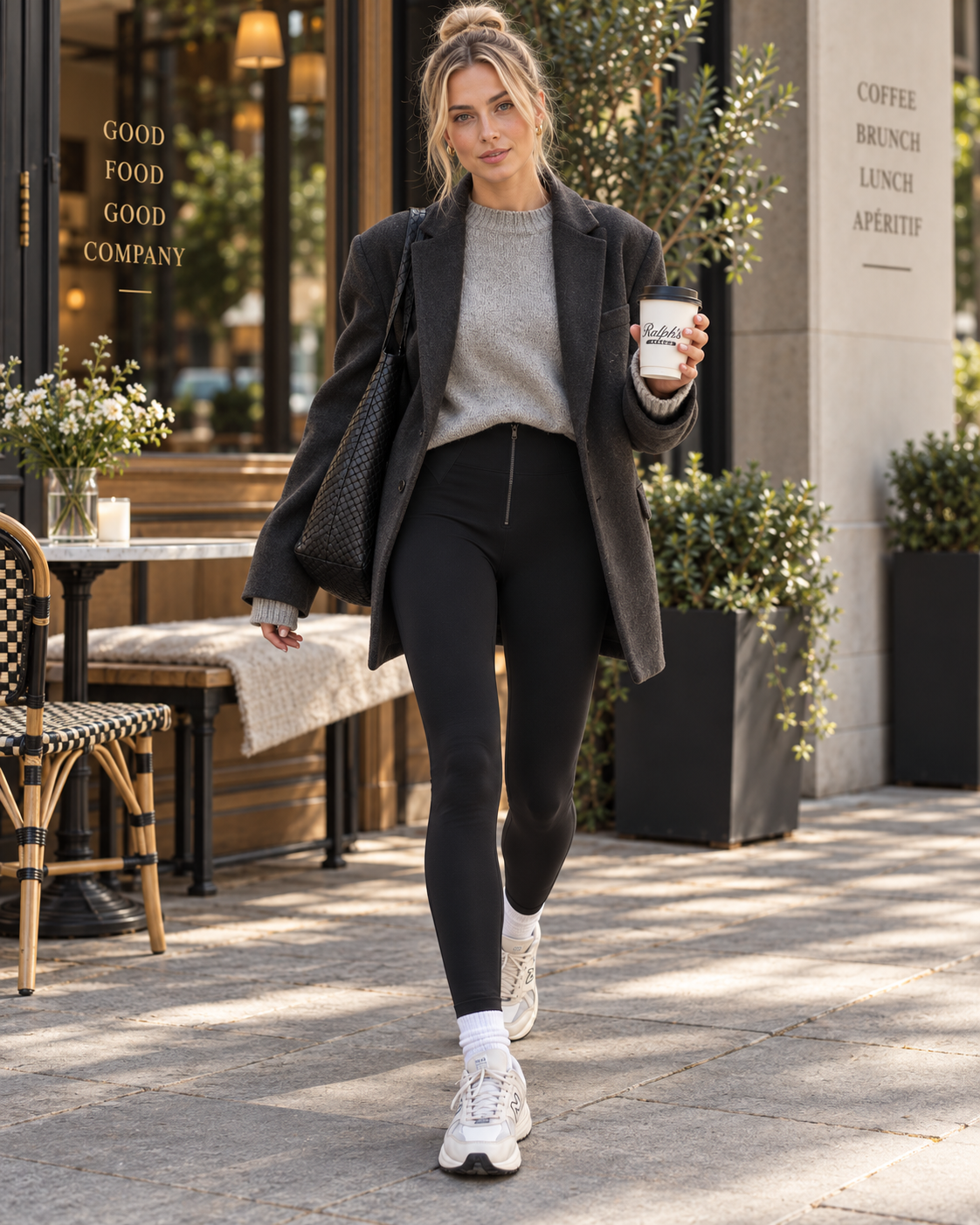 Freddy black skinny shaping trousers
