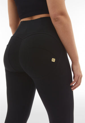 Black Skinny Shaping Trousers – High Waist, Ankle Length – view 3