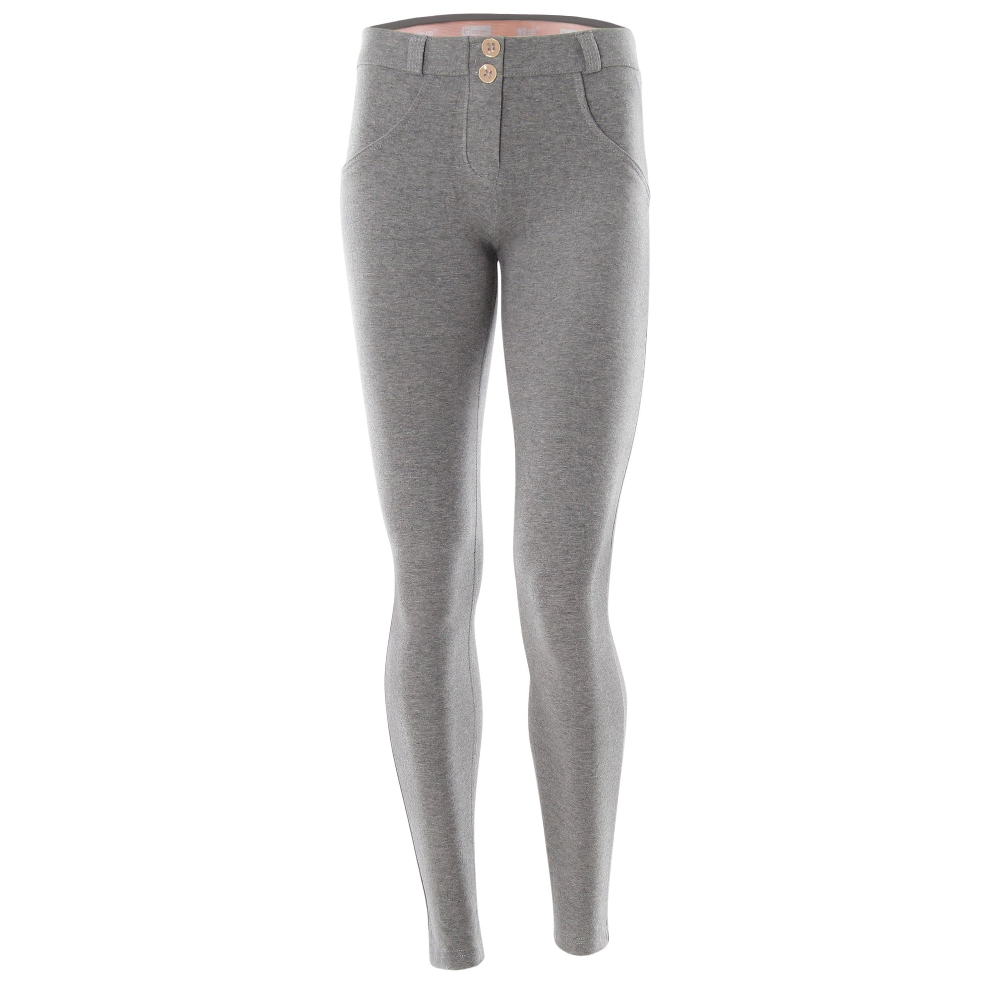 SKINNY MELANGE GREY MID-RISE ORGANIC