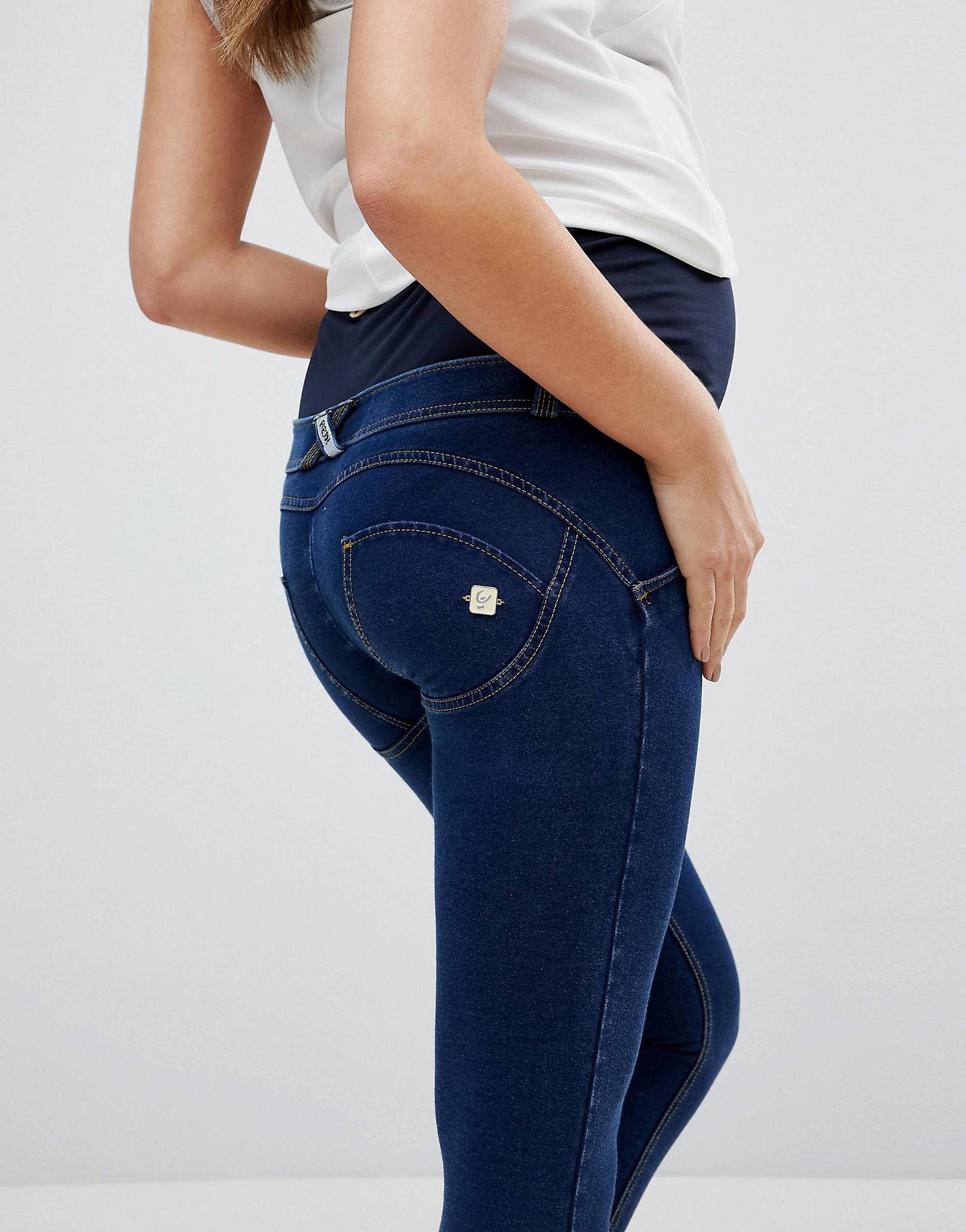 MATERNITY DARK DENIM SKINNY ORGANIC