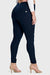 CURVY NAVY BASIC MID-RISE