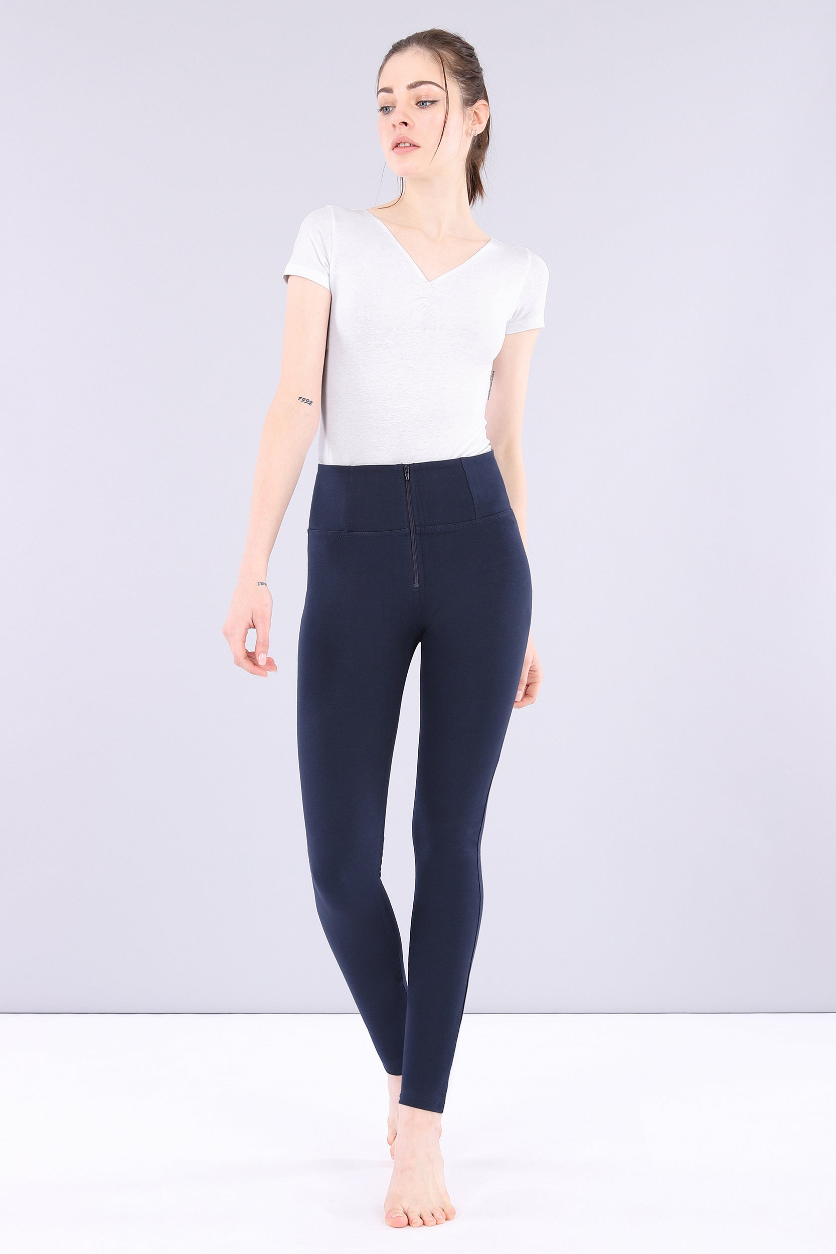HIGH WAIST SKINNY NAVY