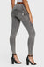 Ankle Length Grey Denim 3 Button High Rise Organic