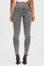 Ankle Length Grey Denim 3 Button High Rise Organic