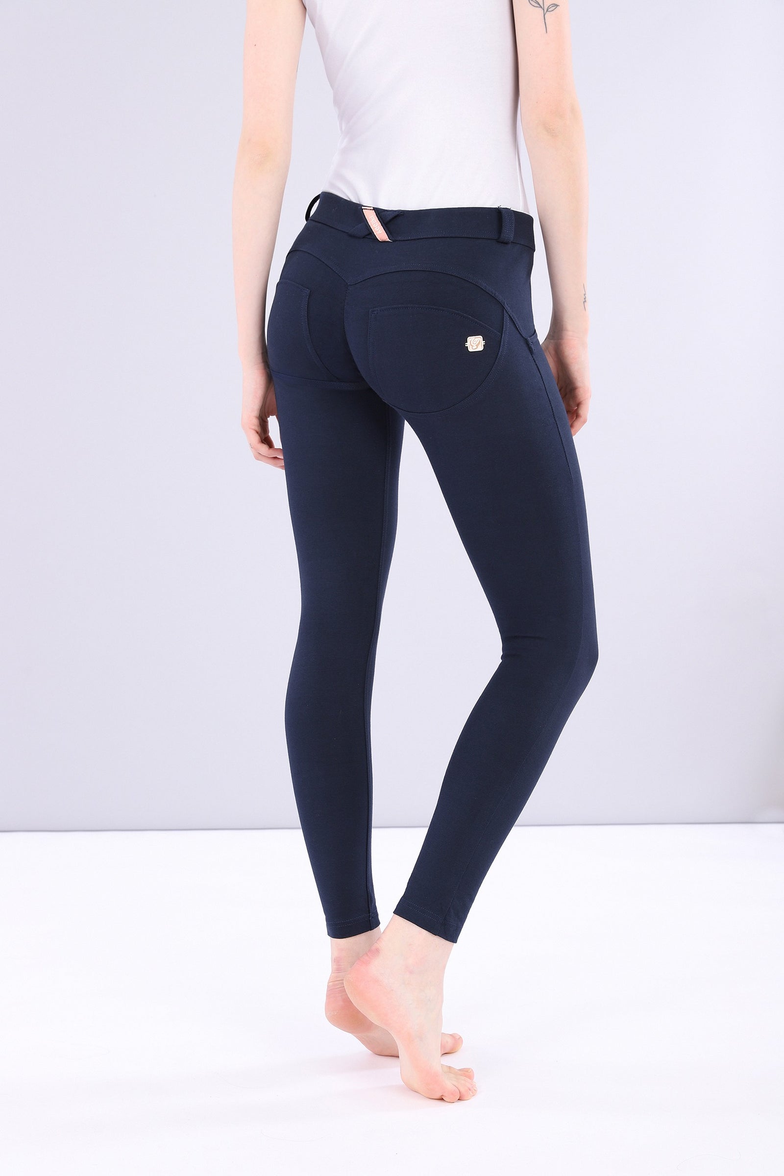 SKINNY NAVY MID-RISE ORGANIC